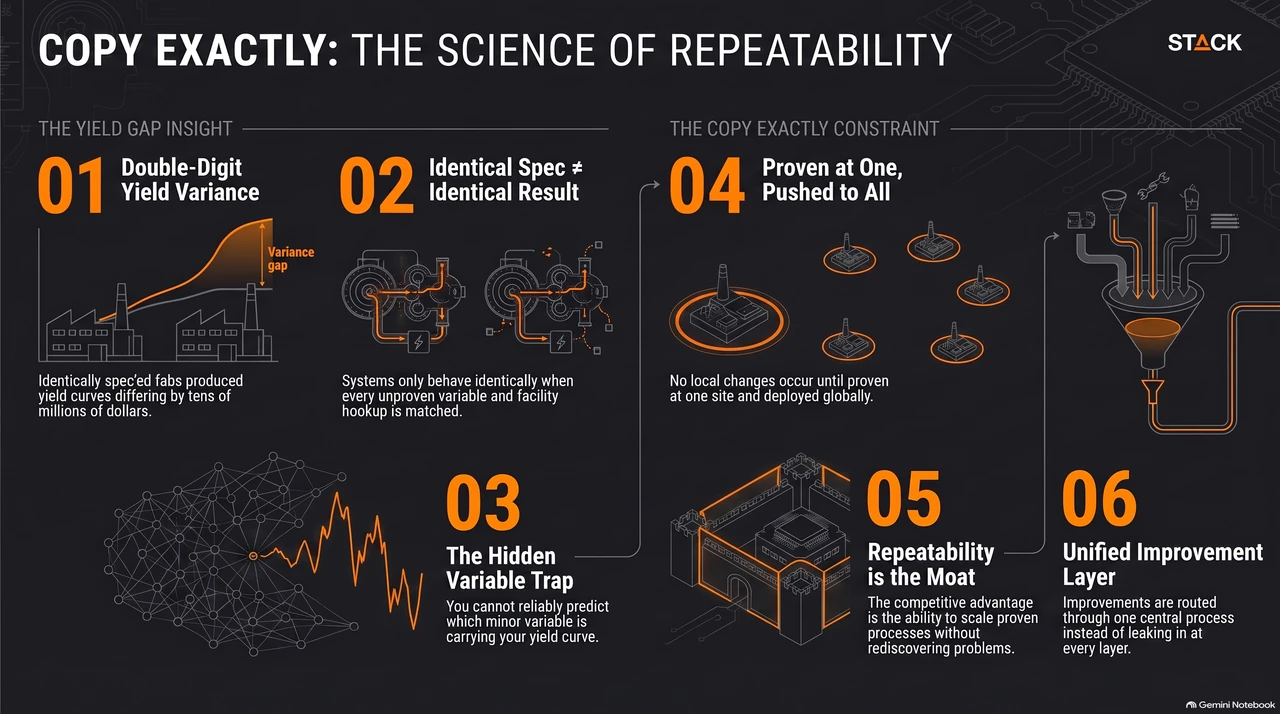 Intel Banned Its Best Engineers From Improving Anything — one-page infographic